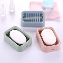 Cangqiang drain soap box Household Nordic creative large soap holder with lid Plastic simple European double-layer soap box