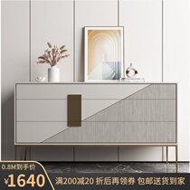 Italian light luxury bucket cabinet Living room chest of drawers Solid wood partition storage three-bucket cabinet Bedroom storage foyer entrance cabinet cabinet