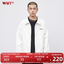 (WUT official store) sugar-free series basic logo crocodile pattern pubskin profile jacket without weight-bearing jacket