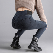 Loose Waist Jeans Woman 2022 New autumn winter ladies outwear a beating bottom and a large size of fat mm small leggings