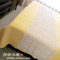 Fresh Water Lotus Foreign Trade Pure Cotton Handcrafted Crochet Three-dimensional Flowers Hollowed-out American Comeback Cupboards Sofa Decorated scarves