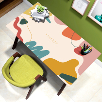 Tablecloth waterproof and oil-proof disposable PVC mat home cartoon students writing learning table mat anti-scalding tablecloth thick
