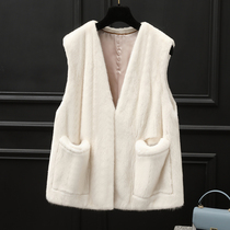 Imported Water Mink Leather Whole Mink Chia Jacket Jacket Henning Mink Leather Big Coat Girl Short 2021 New Fur Fashion Youthful Fashion