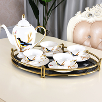 English afternoon tea coffee cup and saucer set European new Chinese home creative set bone china coffee set