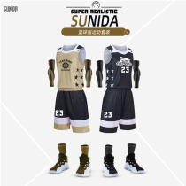 Basketball suit mens custom-made competition training uniforms student group purchase female printing custom childrens sports vest Jersey