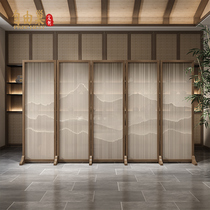 New Chinese folding screen covers the living room bedroom room hotel Airport partition porch landscape folding screen