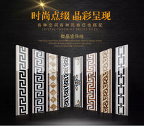 Living room waveguide line 150X800 all porcelain microcrystalline wave line waistline skirting line pass waveguide line