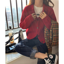 EKOOL custom turtleneck thickened sweater womens autumn and winter new wild loose thin single-breasted knitted cardigan women