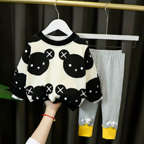 Baby clothes Spring and autumn One-year-old female baby spring suit split 6 months 7 childrens clothing 8 childrens clothing 9 girls spring clothing