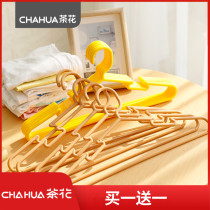 Tea flower clotheshorse adult non-slip clothes rack clothes hangers clothes hangers Home clothes hangers hanging hanger hooks 10