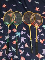  Badminton racket hardcore Panda brand wooden pole Chunyan brand deformed nostalgic collection film and television props