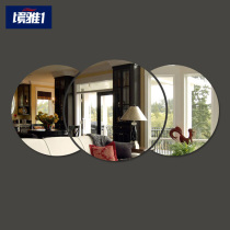 Soft mirror wall sticker Self-adhesive acrylic 3D mirror three-dimensional wall sticker Bathroom Bathroom restaurant sink entrance