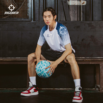 Quasi short-sleeved T-shirt mens summer breathable sweat-absorbing short-sleeved jacket casual trend running basketball training short t