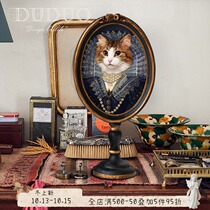 French bedroom vintage porch desktop ornaments living room dining room decoration painting retro American living room hanging painting