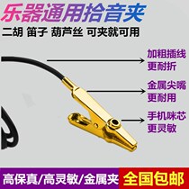 Mei Miaosi metal sharp-mouthed pickup clip high-fidelity erhu flute gourd silk pipa violin instrument