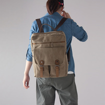 Double shoulder bag 2019 new Japanese and Korean Jinhua High School students water wash canvas backpack good quality boys and girls bag