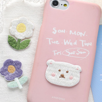 (Healing Island) Cute animal small flower plant embroidery cloth patch clothes repair subsidies mobile phone computer stickers self-adhesive