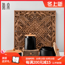 Southeast Asia Thailand imported mango wood handmade creative storage tank home accessories Living Room restaurant solid wood storage tank