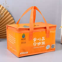 Printing non - woven insulation pack Picnic ice bag for refrigeration takeout handheld bag customized