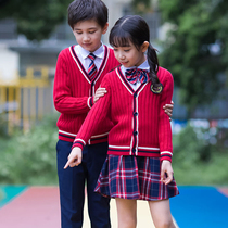Childrens performance clothing Primary school uniforms The men and womens main poetry recitation reads the autumn and winter thickened New Years Day Choral Performance