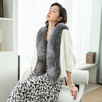 Fox fur collar ferrets Mince Grass Female Short 2021 new whole mink fur fur fur coat short and small jacket white