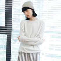 100 wool soft waxy just need knitted base sweater wild seamless one-piece round neck pullover solid color sweater for women 3 colors