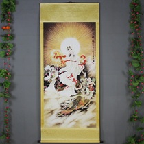 The new Chinese-style mounting painting in the hall painting celebrity Chinese painting landscape bonsai rural lobby decoration dragon two children Guanyin