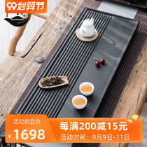 ROADMAKER whole piece of Wujin Stone tea tray simple stone Tea Table large tea sea household tea set tray light luxury