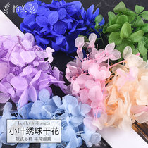 Yev diy handmade time gem crystal drop glue leaflet Hydrangea eternal flower ornaments Dry flower material