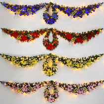 Corridor Green Jewelry Store Family Company Window Rattan Restaurant Arrangement Door Christmas Decoration Carnivines