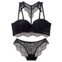 Girls beauty house beauty back gathered bra upper thin bottom thick upper support underwear underwear suit adjustable 21783 black