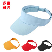 Empty hat custom male and female sun hat fast food breakfast hat milk tea shop topless work hat advertising LOGO