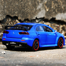 Mitsubishi Wing God EVO Deco Six Doors Open Alloy Car Mold Sound And Light Metal Pendulum TOY CAR SIMULATION CAR MODEL
