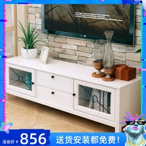 Nordic 1 5 meters TV cabinet Simple modern small apartment mini coffee table combination set Living room master bedroom floor cabinet