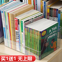 Book storage box book storage box children picture book storage rack transparent desk finishing book storage basket