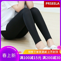 Japans new ice-wire underpants womens elastic tight fit outside wearing summer slim fit black 90% Fashion show slim fit