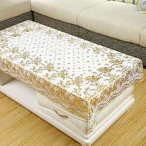 Rectangular coffee table table waterproof anti-scalding oil-proof leave-in dining table PVC pastoral European-style art