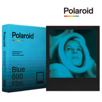 New Polaroid 600 black blue photo paper BlueDuochrome monochrome 8 sheets 21 years 04 months limited edition