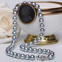 Xinru 14K court deducted Japanese Japanese Akoya necklace strong light round to send Mother certificate