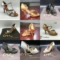 CNZ Cowboy Shoes Latin Dance Shoes Custom Cha Lombarin Competition Training Shoes Women's Soft Training Shoes