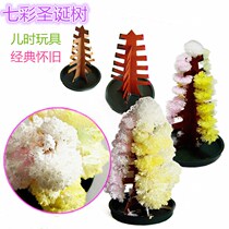 Chemical Reaction Christmas Tree Bubble Water Watering Flowers Little Christmas Tree Snowflake Childrens Childhood Paper Trees Blossom Magic