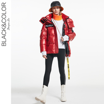 Down jacket women 2020 new winter fashion thickened short slim bread big red Korean version tide small man