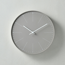 Calle Japan imported Lemnos Nordic simple NENDO silent clock without mirror wall clock two colors