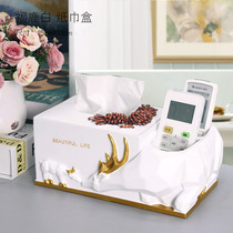 Deer tissue box modern Nordic fashion living room multifunctional tissue box creative home drawing paper box restaurant paper box