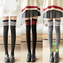 Socks female ins tide stockings Net red knee socks students jk stockings striped high socks Japanese long Korean version