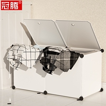 Dirty clothes basket covered household storage basket Children Baby toy storage bucket dirty clothes clothing storage artifact