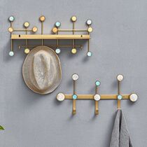 Heart choice Nordic style creative key coat hook Decorative wrought iron entrance bedroom door rear storage wall shelf