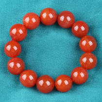 94 65 gr 65 gr persimmon red] colour Canon oil bright south red agate round rundown bracelet bracelet