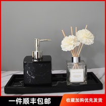 Model room ornaments European bathroom wash set creative toilet aromatherapy three-piece aromatherapy set with tray