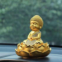 Baoan Lotus Buddha Monk Little Monk Alloy Car Perfume Seat Car Perfume